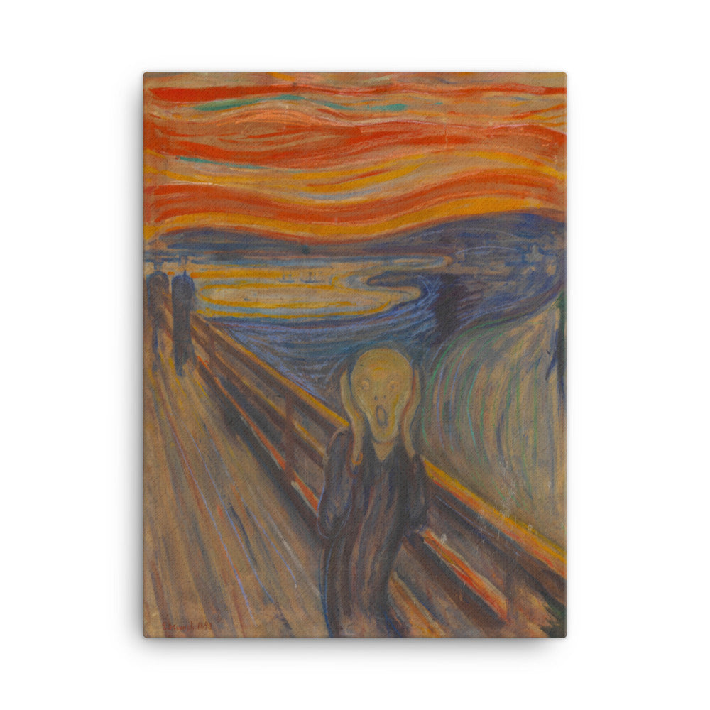 Edvard Munch, The Scream - Leinwand Edvard Munch 30x41 cm artlia