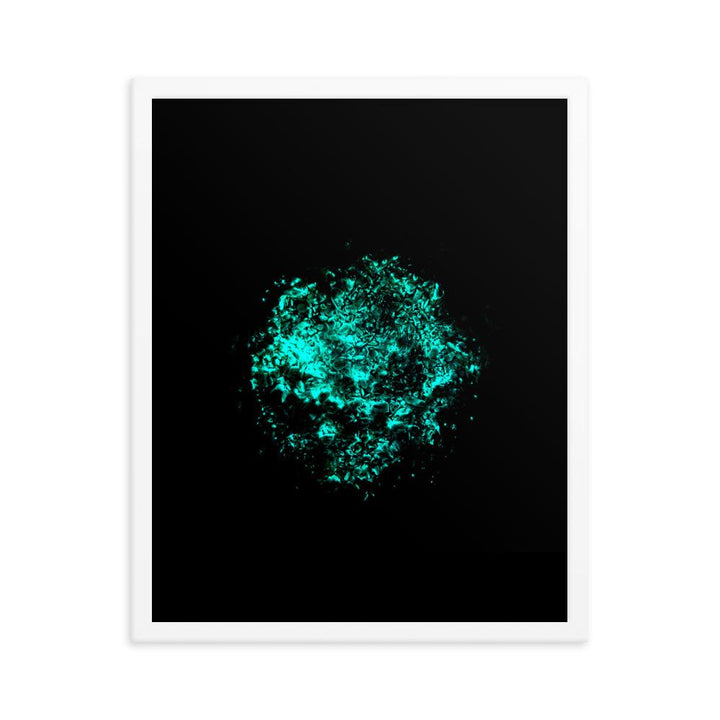 Emerald Planet - Poster im Rahmen artlia Weiß / 16×20 artlia