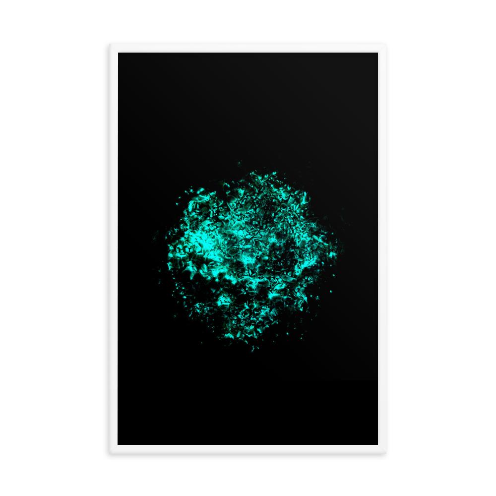 Emerald Planet - Poster im Rahmen artlia Weiß / 24×36 artlia