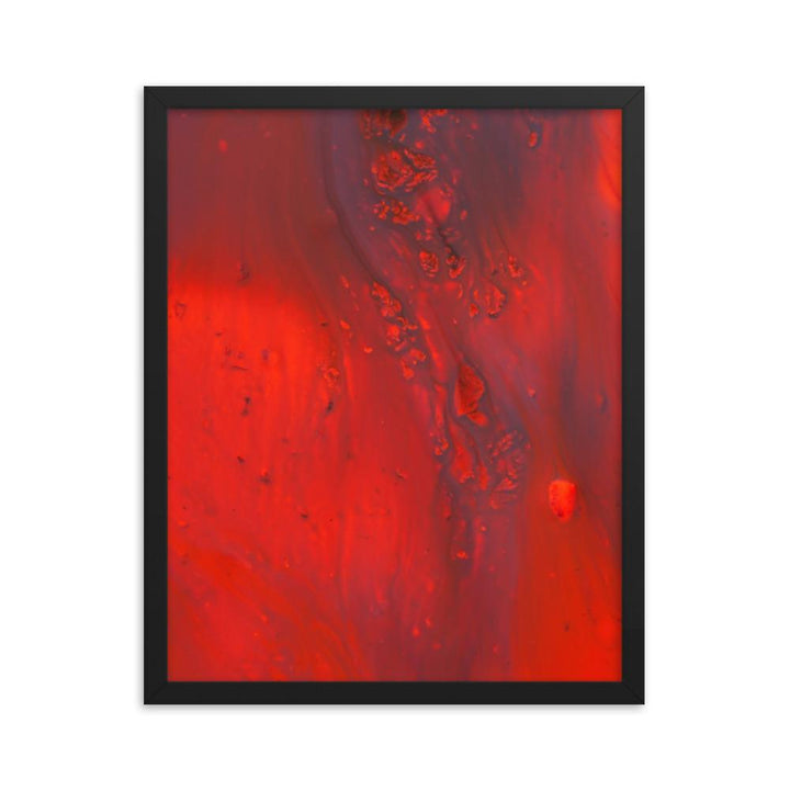 Fractal Abstract 07 - Poster im Rahmen Alexandru Antoci Schwarz / 41x51 cm artlia