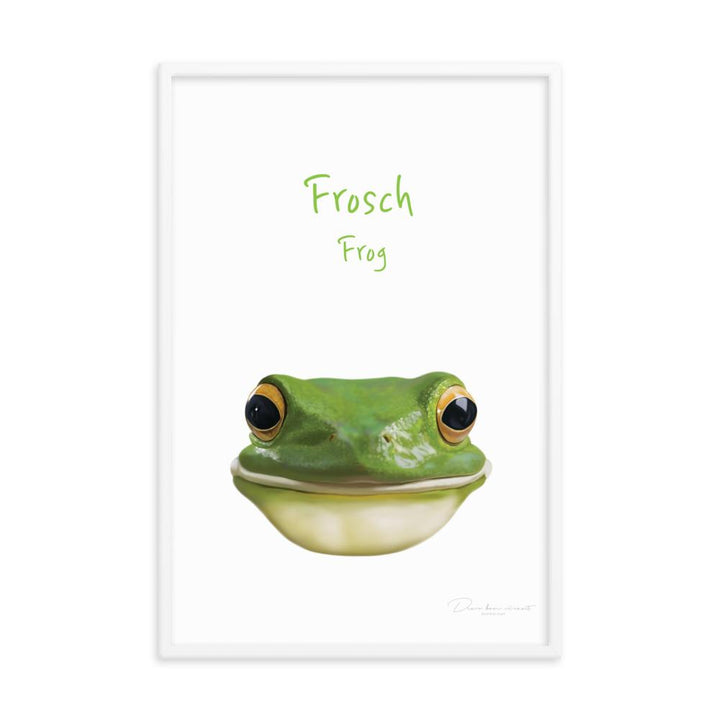 Frosch - Tier Poster für Kinder dear.bon.vivant artlia