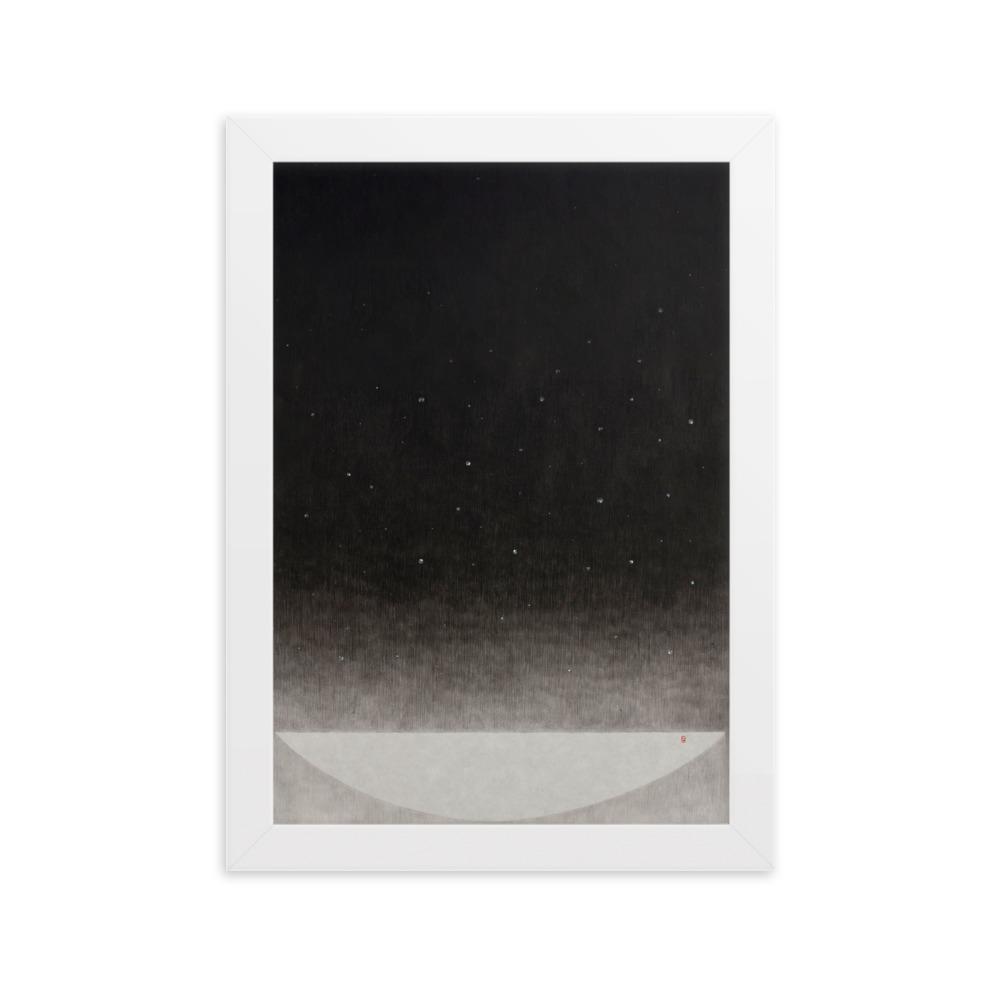 Füllung mit Licht 14 - Poster im Rahmen Eunhee No Weiß / 21×30 cm artlia