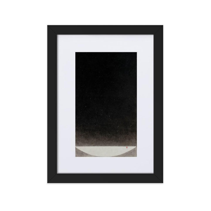 Füllung mit Licht 16 - Poster im Rahmen mit Passepartout artlia Schwarz / 21×30 cm artlia