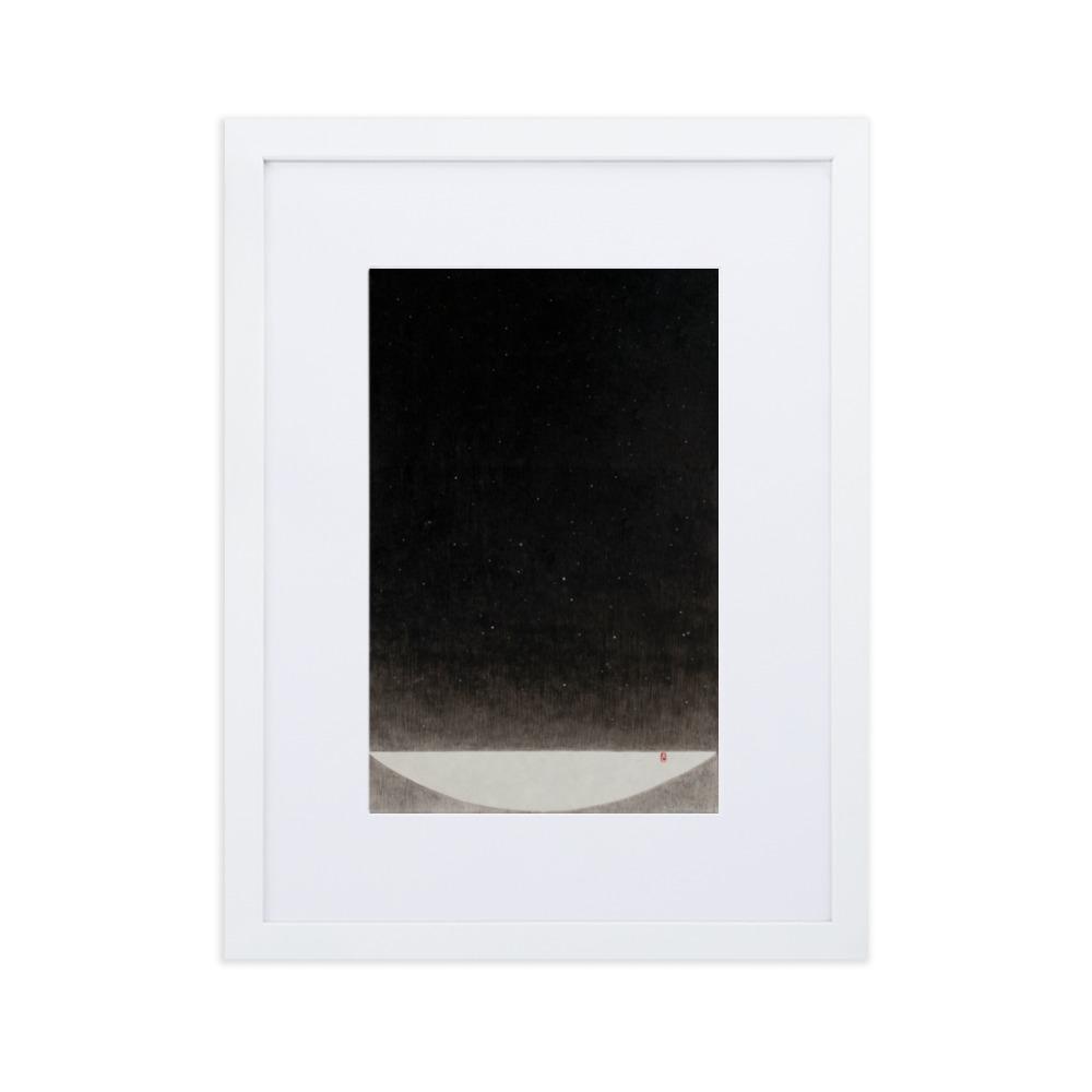 Füllung mit Licht 16 - Poster im Rahmen mit Passepartout artlia Weiß / 30×40 cm artlia
