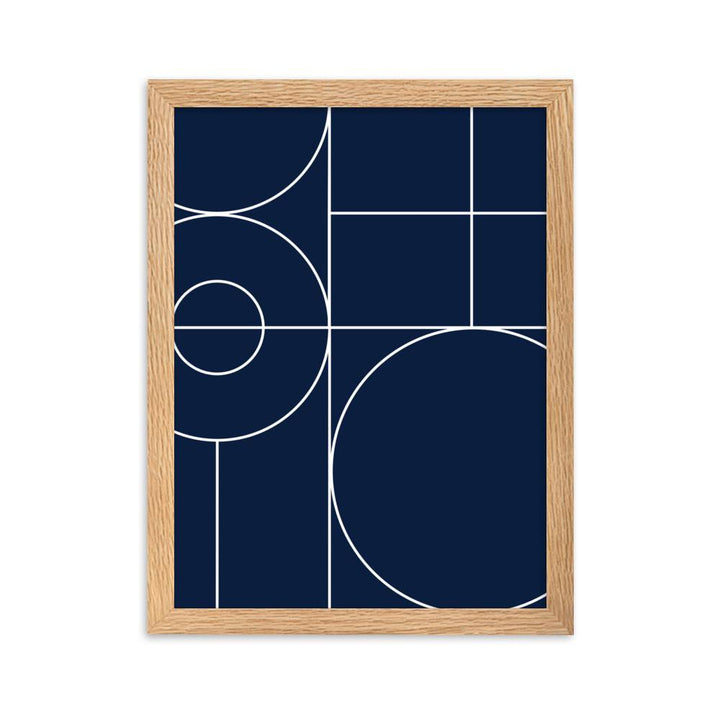 Geometric 40 - Poster im Rahmen artlia Oak / 30×40 cm artlia