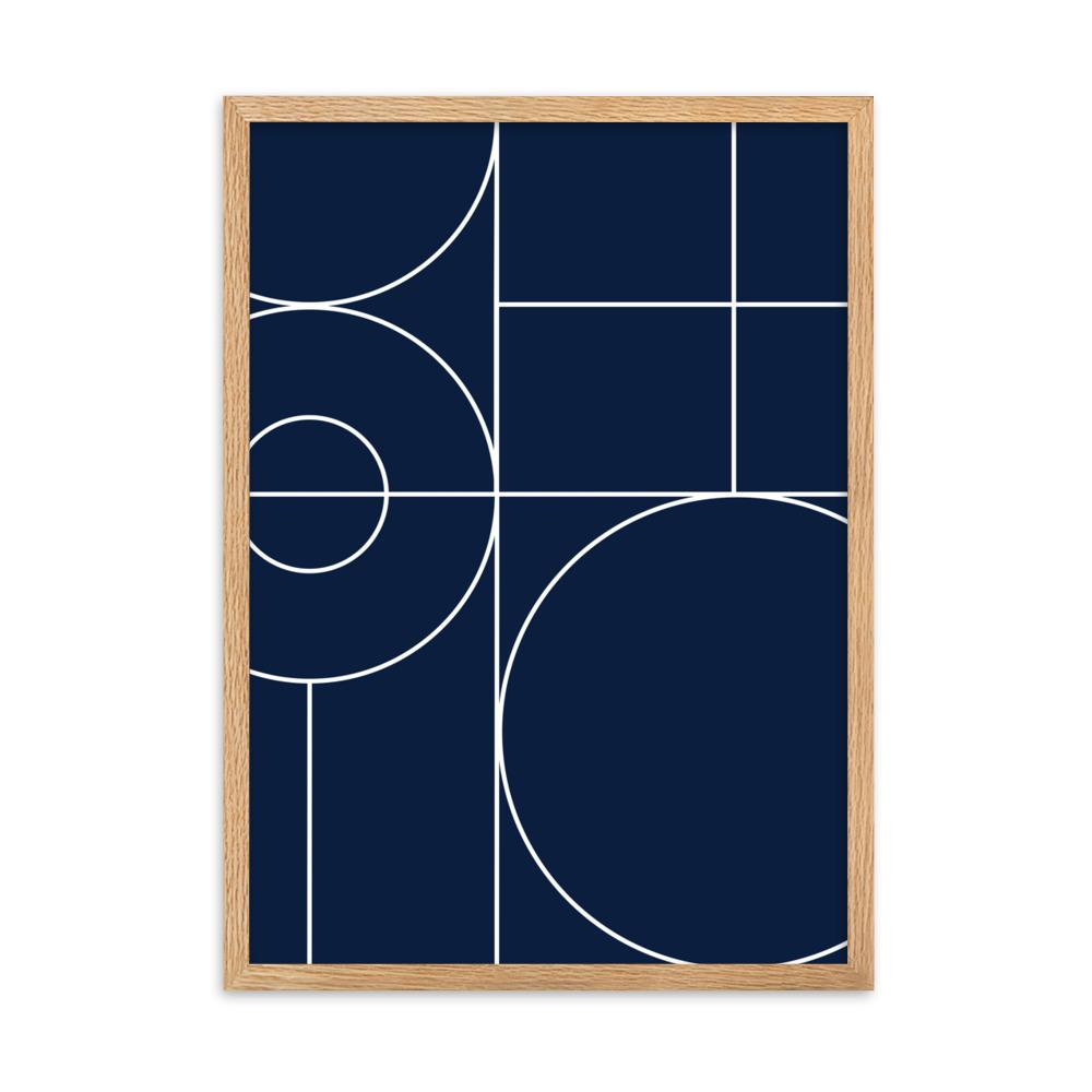 Geometric 40 - Poster im Rahmen artlia Oak / 50×70 cm artlia