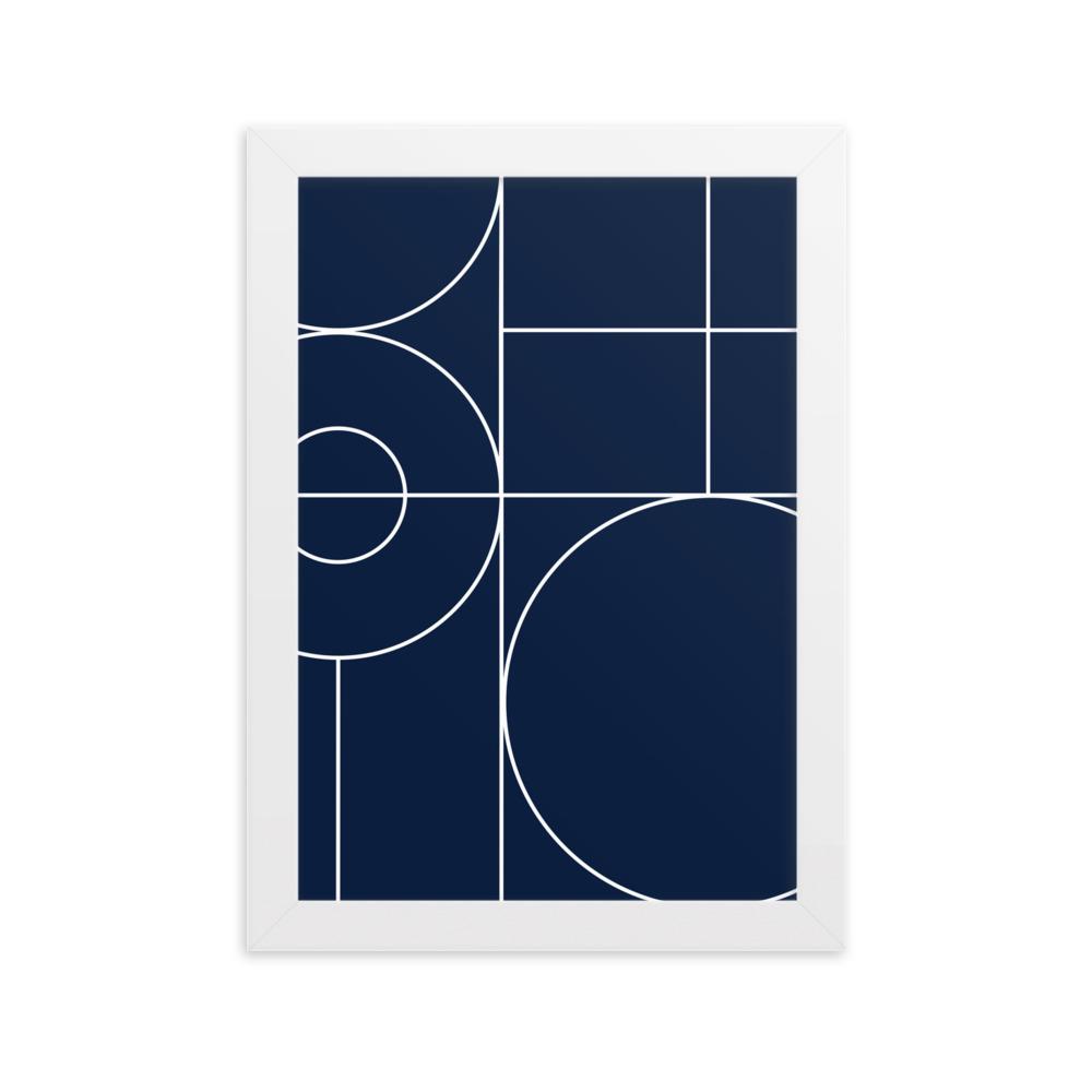 Geometric 40 - Poster im Rahmen artlia Weiß / 21×30 cm artlia
