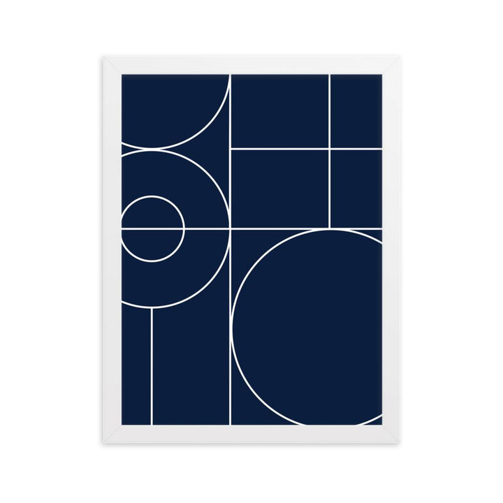 Geometric 40 - Poster im Rahmen artlia Weiß / 30×40 cm artlia