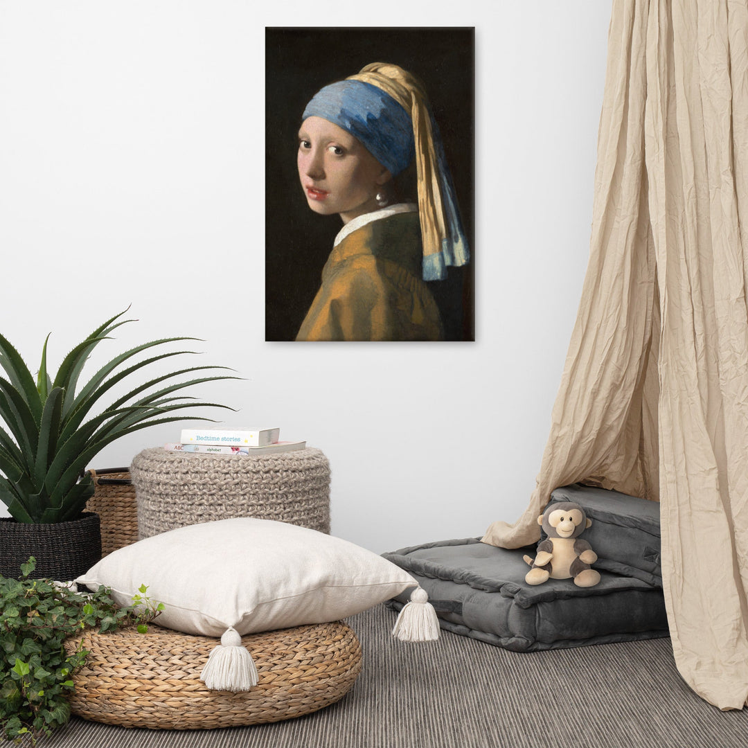Girl with a Pearl Earring - Leinwand Johannes Vermeer artlia