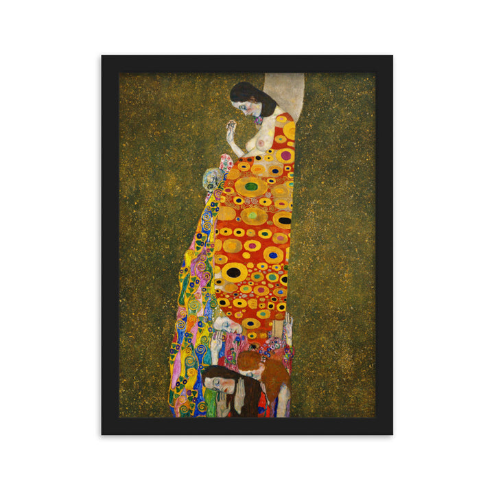 Gustav Klimt, Hope II - Poster im Rahmen Gustav Klimt Schwarz / 30×40 cm artlia