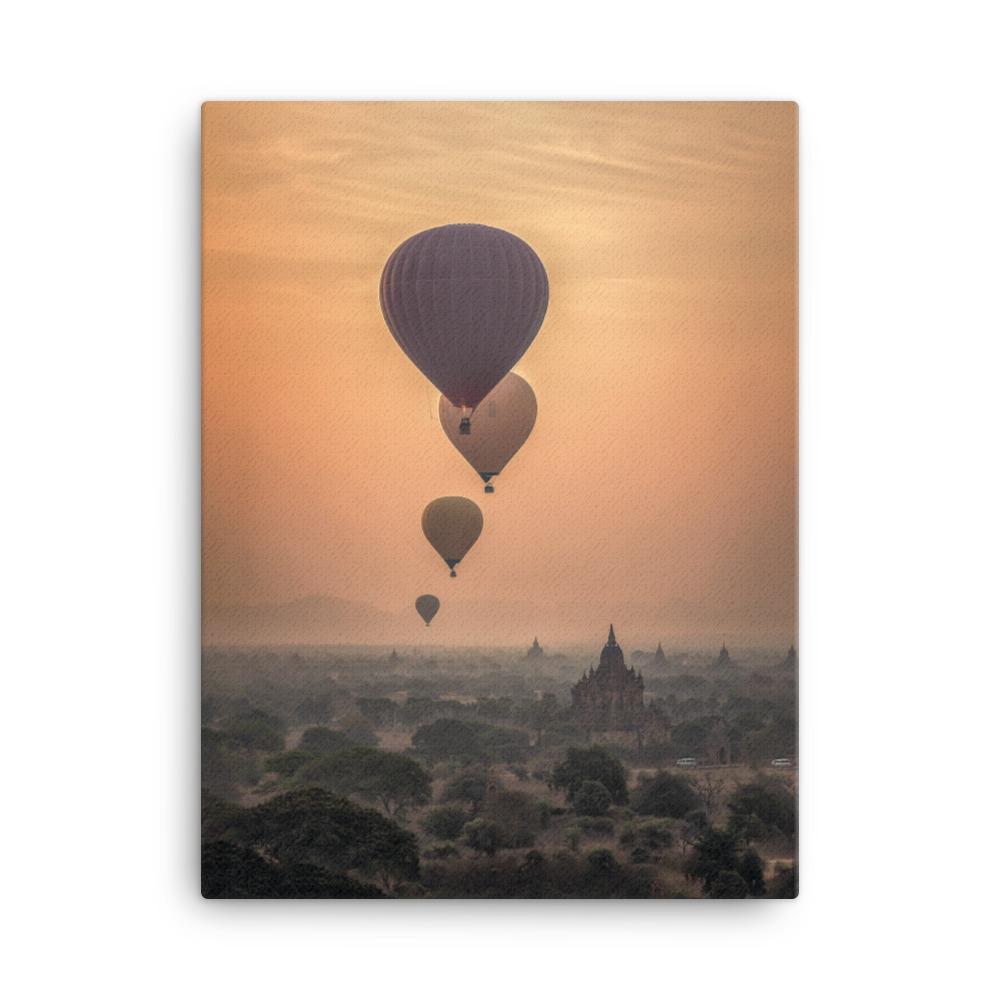 Heißluftbalons hot air balloons - Leinwand artlia 18″×24″ artlia