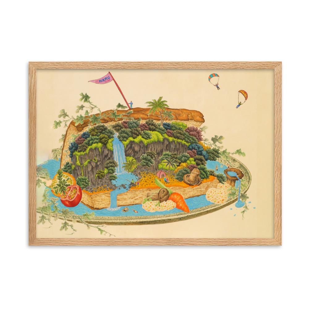 köstliche Landschaft Delicious Landscape 7 - Poster im Rahmen artlia Oak / 50×70 cm artlia