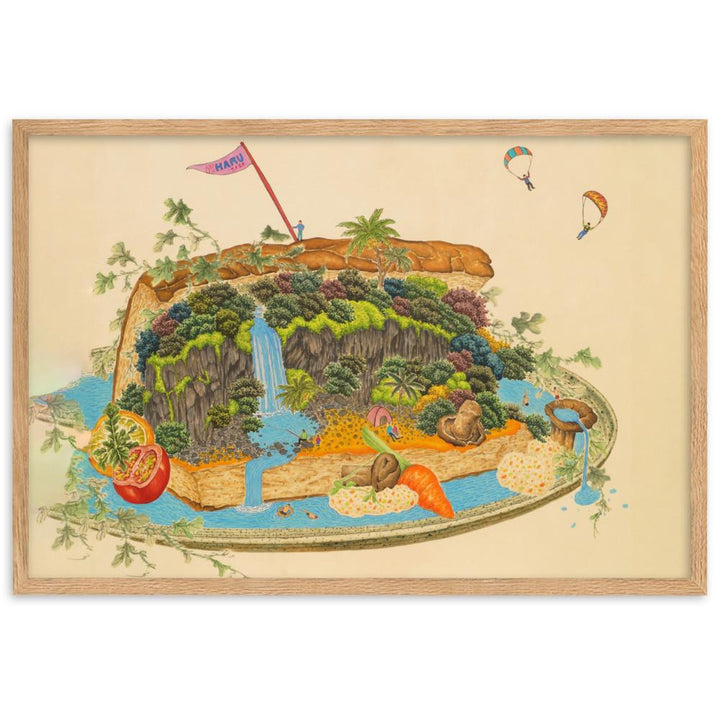 köstliche Landschaft Delicious Landscape 7 - Poster im Rahmen artlia Oak / 61×91 cm artlia