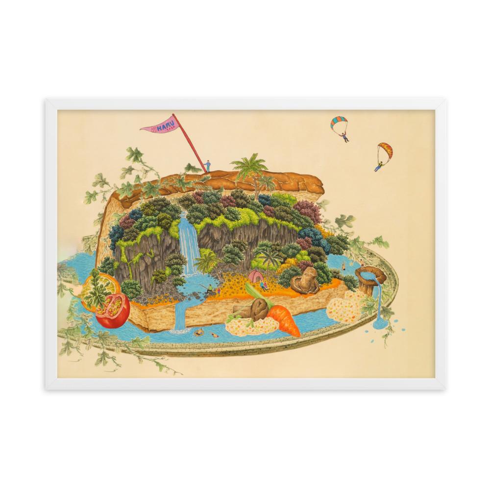 köstliche Landschaft Delicious Landscape 7 - Poster im Rahmen artlia Weiß / 50×70 cm artlia