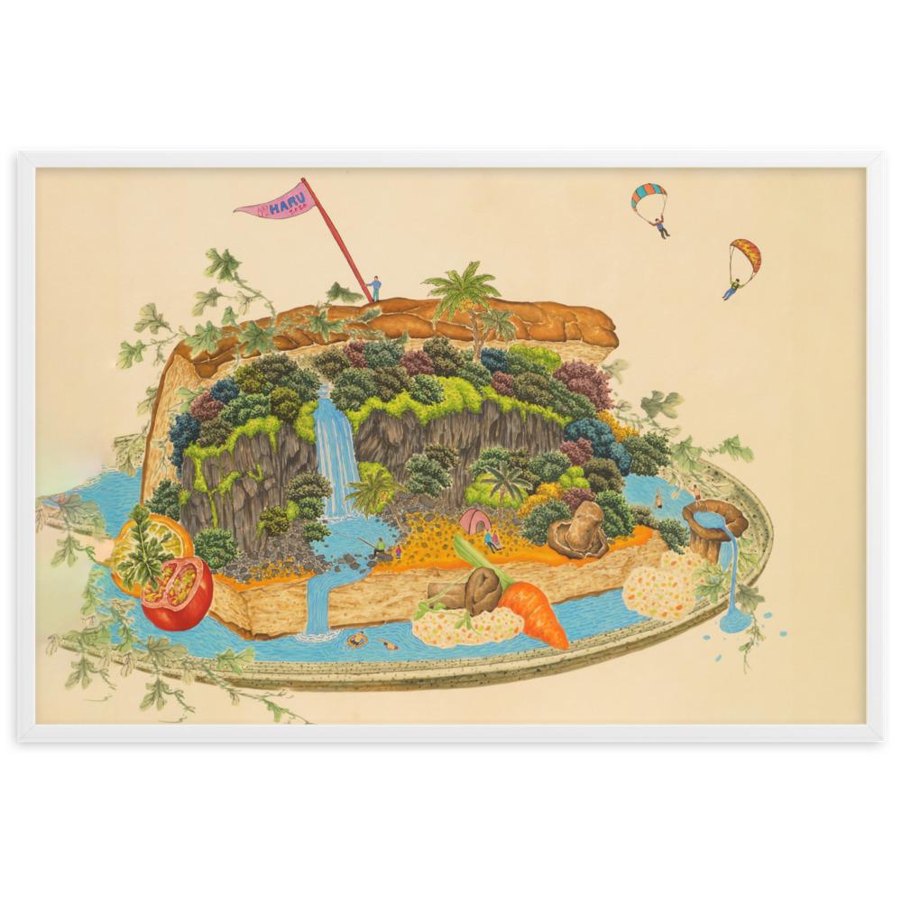 köstliche Landschaft Delicious Landscape 7 - Poster im Rahmen artlia Weiß / 61×91 cm artlia