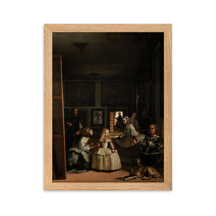 Las Meninas, Diego Velázquez - Poster im Rahmen Diego Velázquez Oak / 30×40 cm artlia