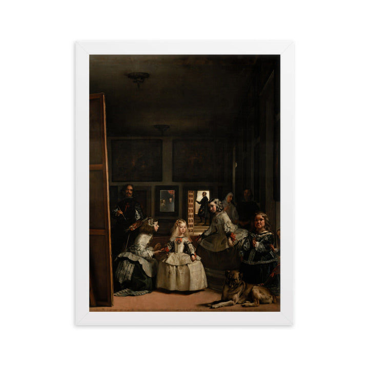 Las Meninas, Diego Velázquez - Poster im Rahmen Diego Velázquez Weiß / 30×40 cm artlia
