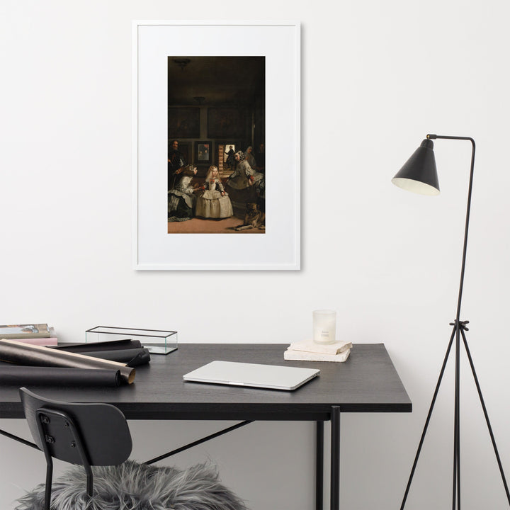 Las Meninas, Diego Velázquez - Poster im Rahmen mit Passepartout Diego Velázquez artlia