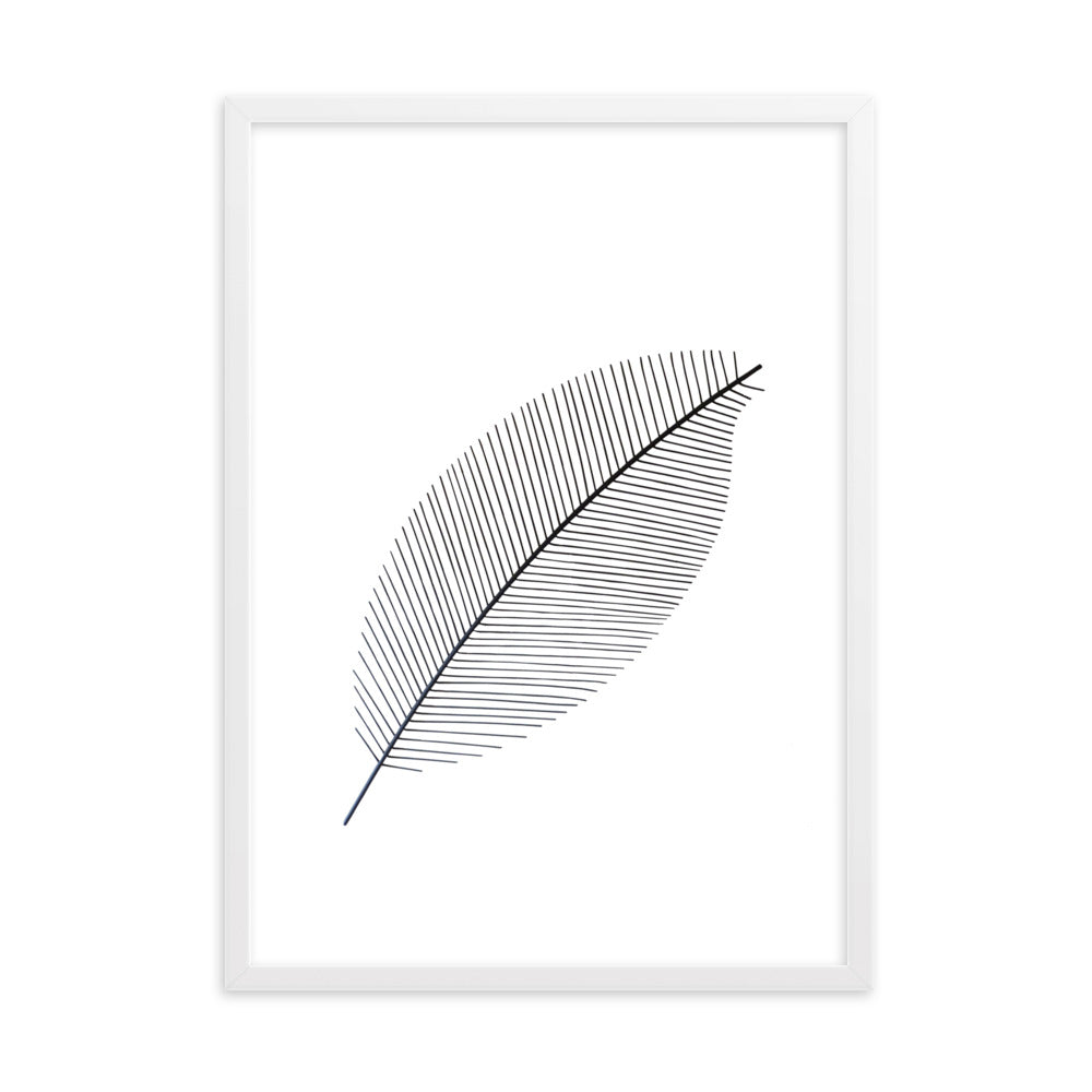 Leaf X Ray - Poster im Rahmen Kuratoren von artlia Weiß / 50×70 cm artlia