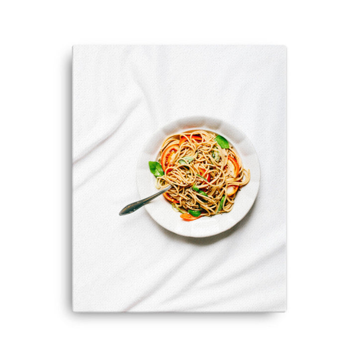 Leinwand - leckere Spaghetti Kuratoren von artlia 41x51 cm artlia