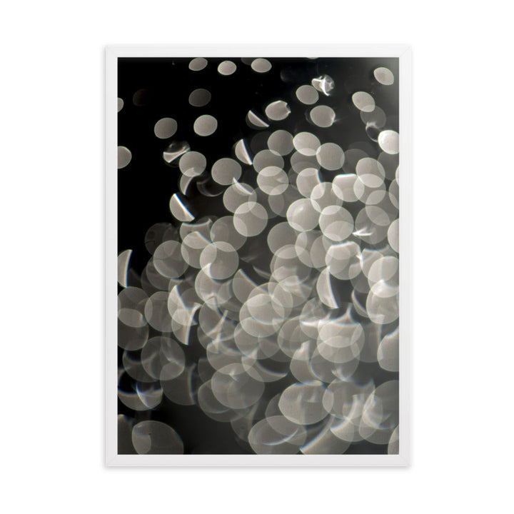 Lichtblasen - Poster im Rahmen Kuratoren von artlia Weiß / 50×70 cm artlia
