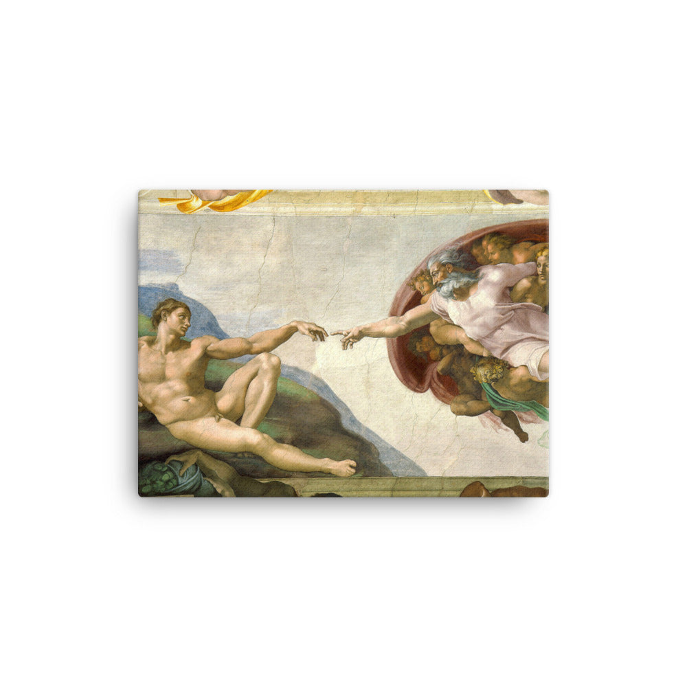 Michelangelo, Creation of Adam - Leinwand Michelangelo 30x41 cm artlia