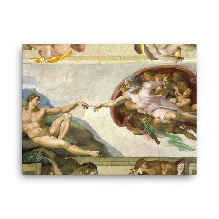 Michelangelo, Creation of Adam - Leinwand Michelangelo 46x61 cm artlia