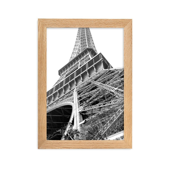 Paris Eiffel Tower - Poster im Rahmen artlia Oak / 21×30 cm artlia