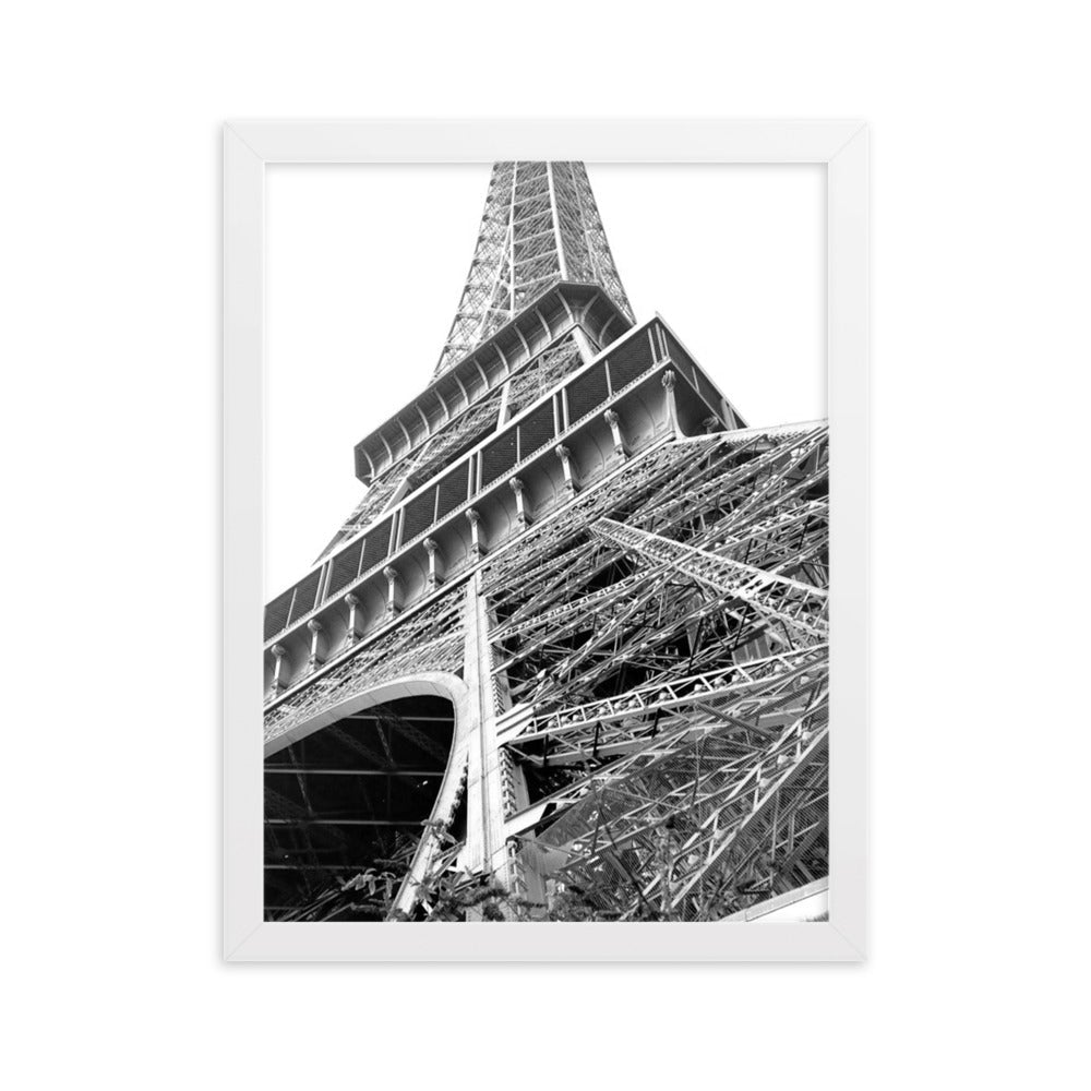 Paris Eiffel Tower - Poster im Rahmen artlia Weiß / 30×40 cm artlia