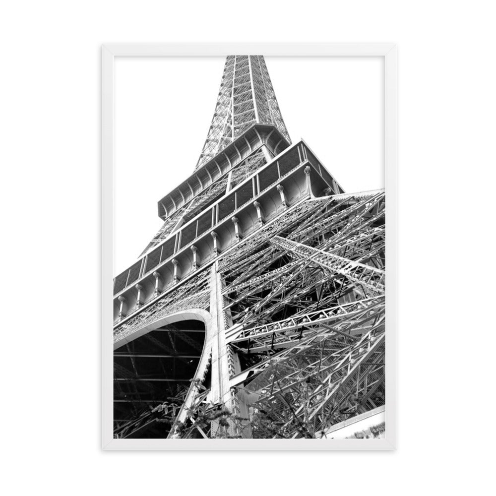 Paris Eiffel Tower - Poster im Rahmen artlia Weiß / 50×70 cm artlia