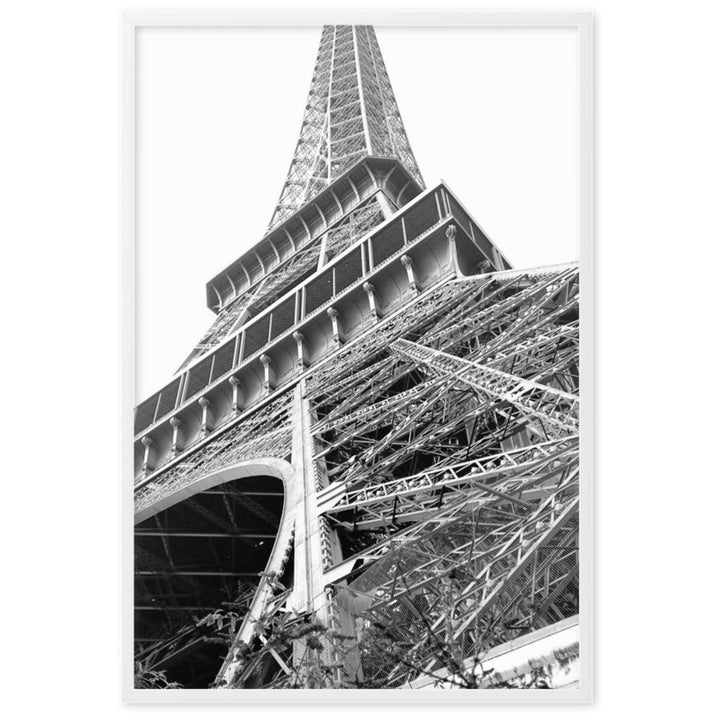 Paris Eiffel Tower - Poster im Rahmen artlia Weiß / 61×91 cm artlia
