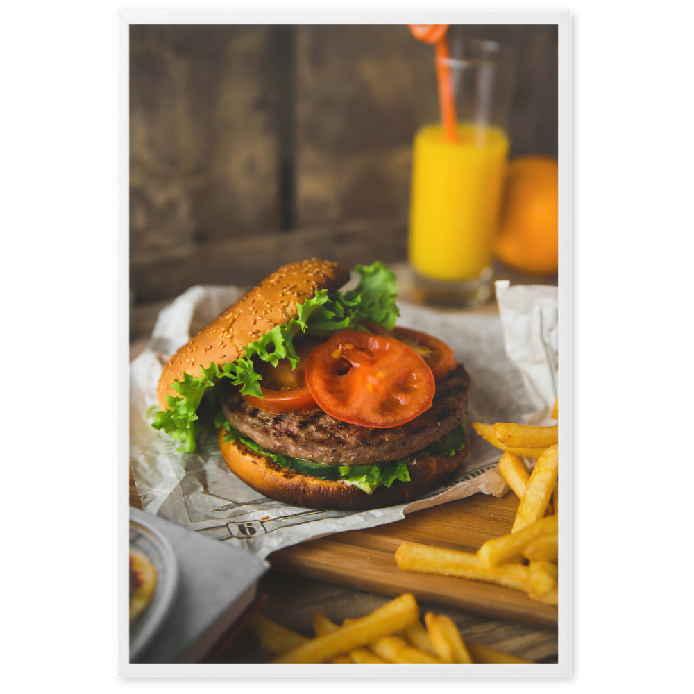 Poster - Burger und Pommes Kuratoren von artlia artlia