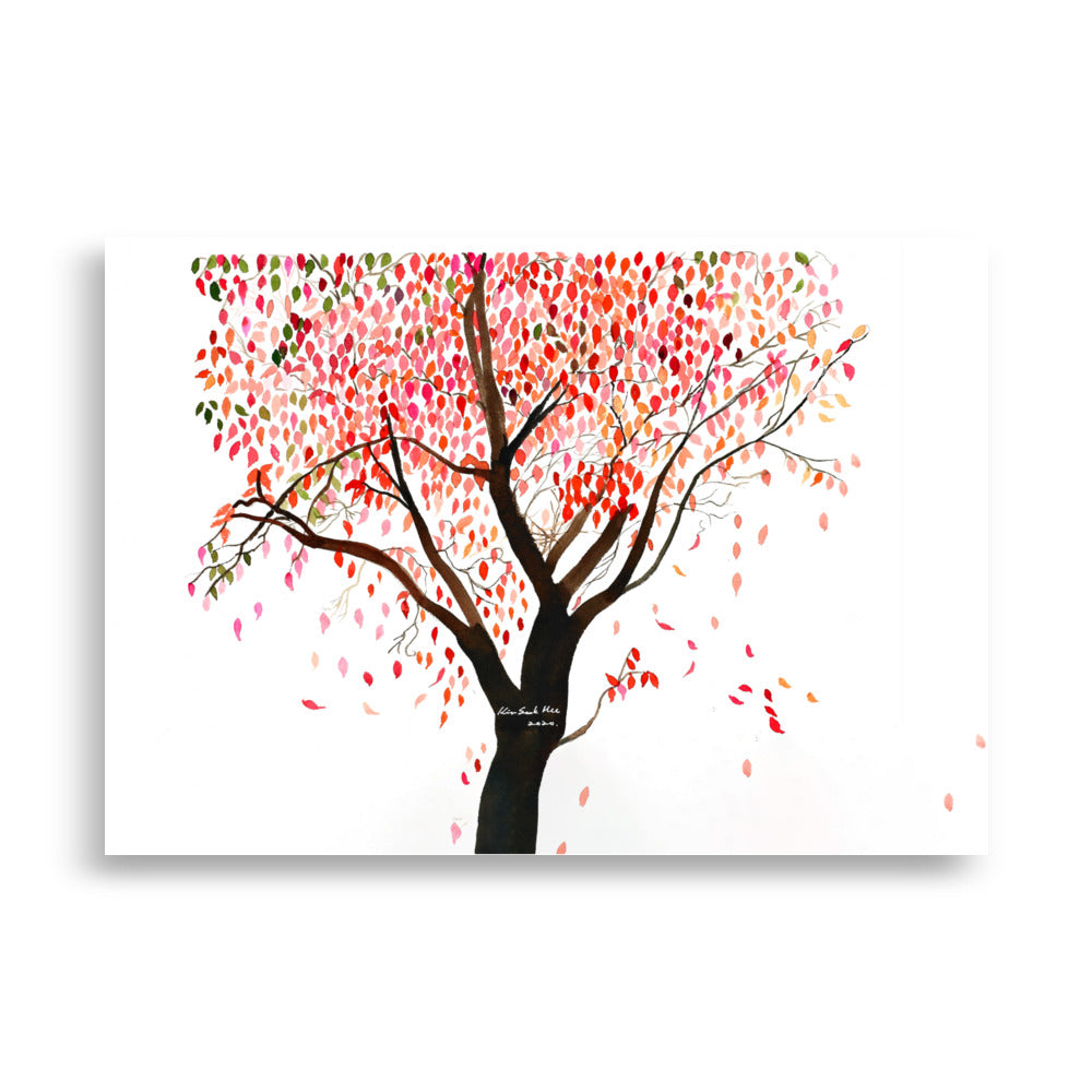 Poster - falling Leaves, Gravity Seokhee Kim 21×30 cm artlia