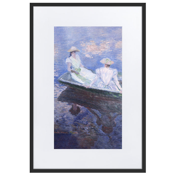 Poster mit Passepartout - Claude Monet, On the Boat Claude Monet Schwarz / 61×91 cm artlia