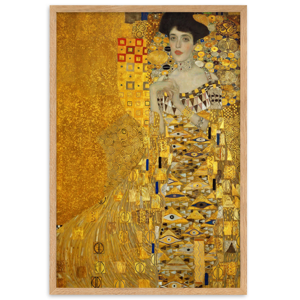 Poster mit Rahmen - Gustav Klimt, Adele Bloch-Bauer Gustav Klimt Oak / 61×91 cm artlia