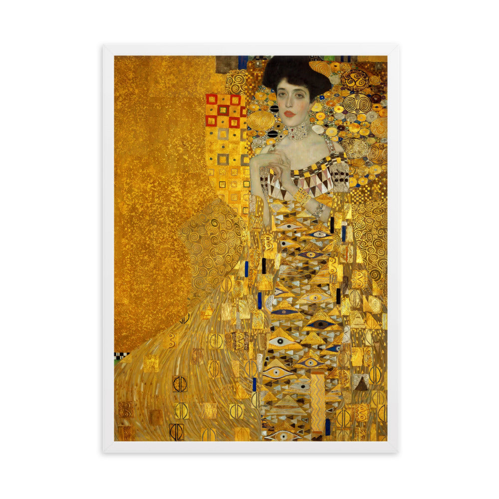 Poster mit Rahmen - Gustav Klimt, Adele Bloch-Bauer Gustav Klimt Weiß / 50×70 cm artlia
