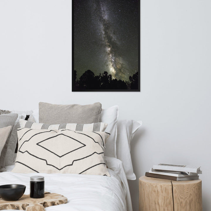 Poster mit Rahmen - Sternenhimmel Starry sky Kuratoren von artlia artlia
