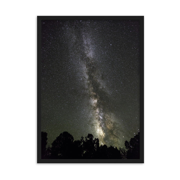 Poster mit Rahmen - Sternenhimmel Starry sky Kuratoren von artlia Schwarz / 50×70 cm artlia
