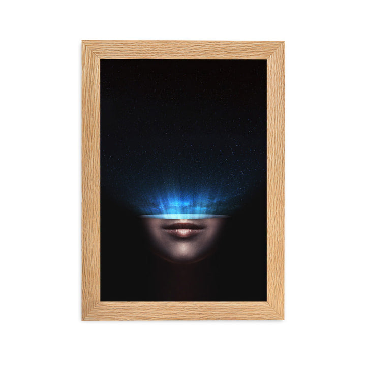 Poster mit Rahmen - Universum im Kopf Kuratoren von artlia Oak / 21×30 cm artlia