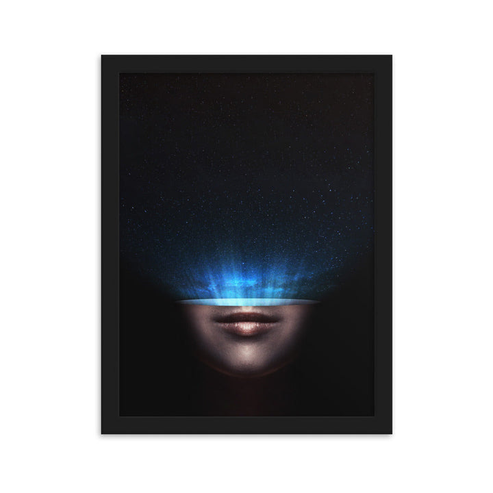 Poster mit Rahmen - Universum im Kopf Kuratoren von artlia Schwarz / 30×40 cm artlia