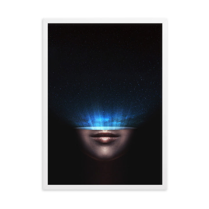 Poster mit Rahmen - Universum im Kopf Kuratoren von artlia Weiß / 50×70 cm artlia