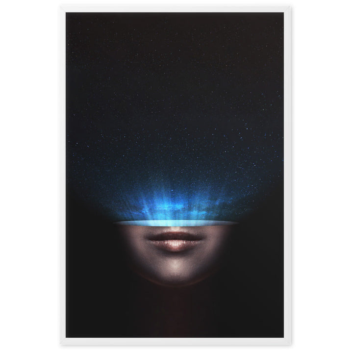 Poster mit Rahmen - Universum im Kopf Kuratoren von artlia Weiß / 61×91 cm artlia