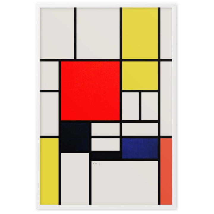 Poster - Mondrian, Composition with red yellow black gray and blue Piet Mondrian artlia