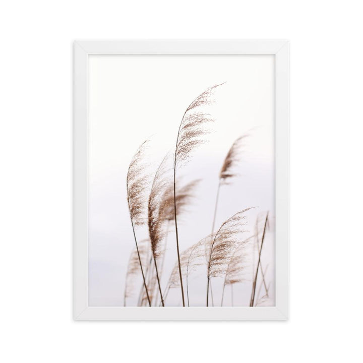 Reeds 01 - Poster im Rahmen artlia Weiß / 30×40 cm artlia