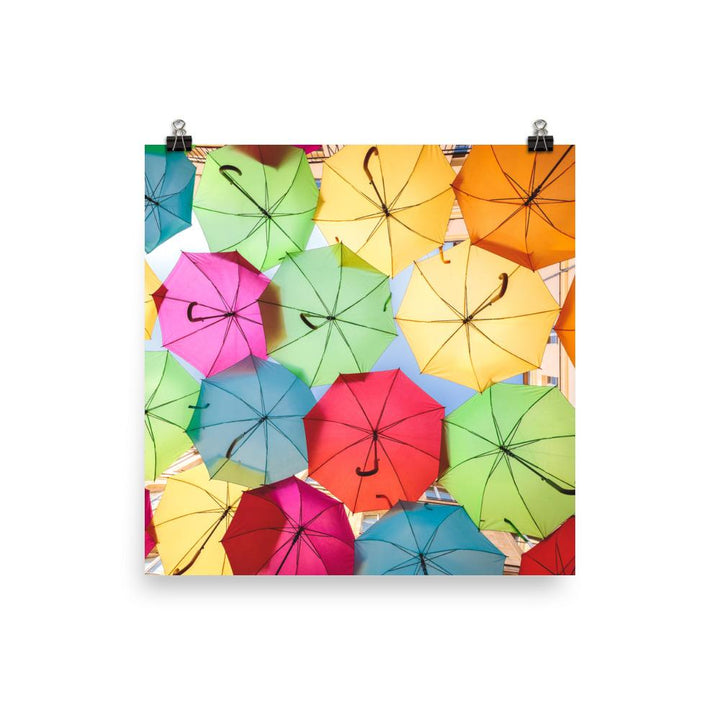 Regenbogenschirm - Poster Kuratoren von artlia 25x25 cm artlia