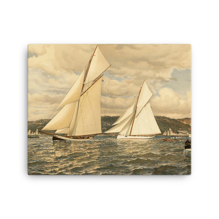 Schiffsrennen - Leinwand Boston Public Library 41x51 cm artlia