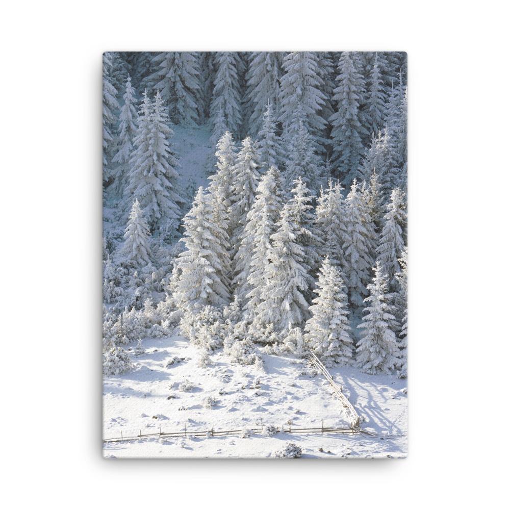 Snow Landscape 3 - Leinwand artlia 18″×24″ artlia
