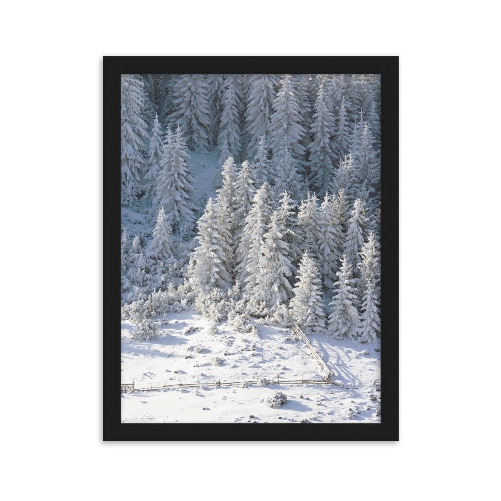 Snow Landscape 3 - Poster im Rahmen artlia Schwarz / 30×40 cm artlia
