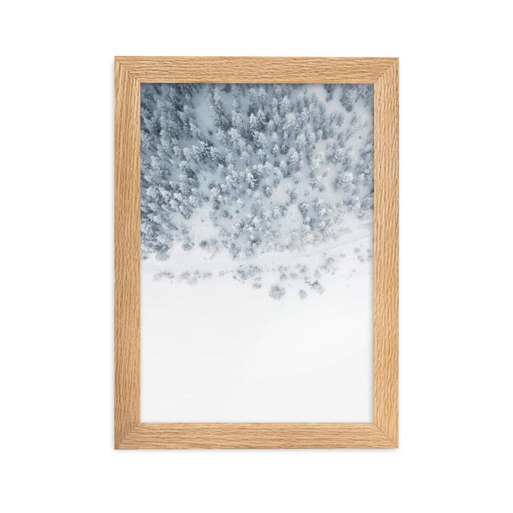 Snow Landscape 5 - Poster im Rahmen artlia Oak / 21×30 cm artlia