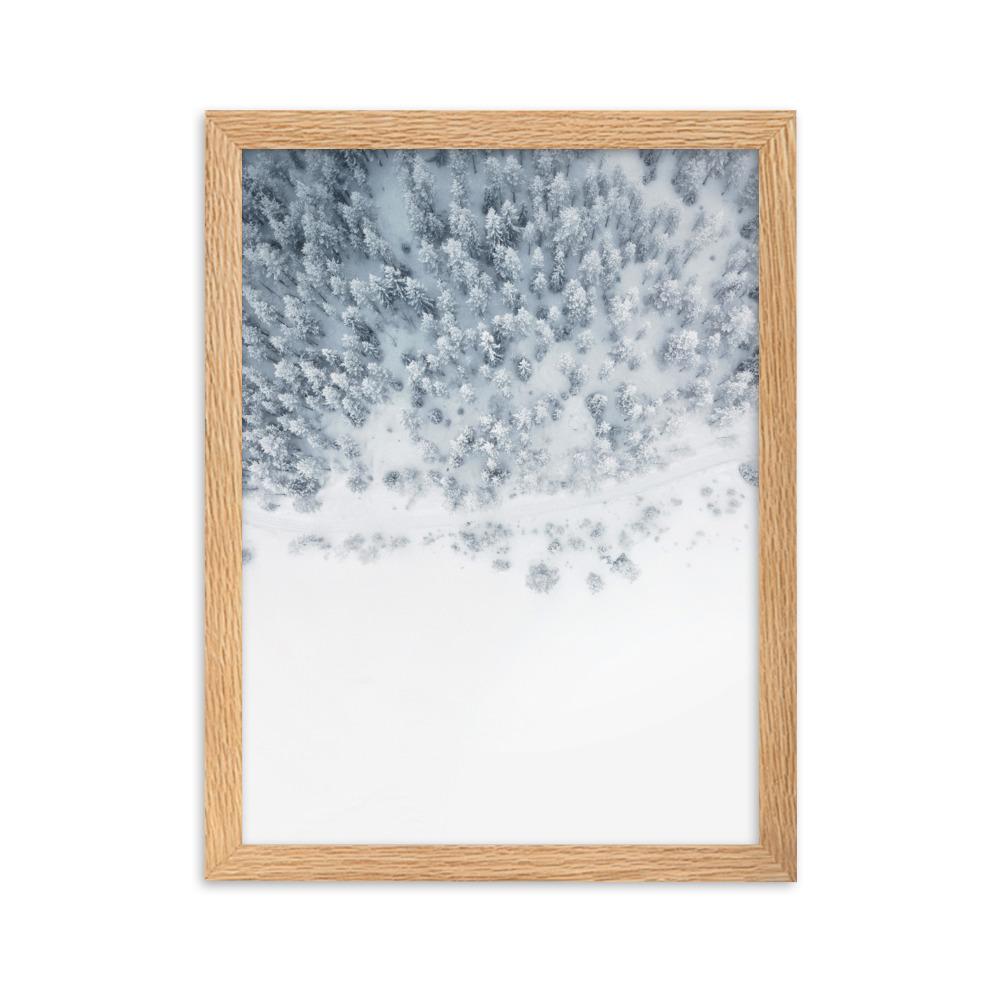 Snow Landscape 5 - Poster im Rahmen artlia Oak / 30×40 cm artlia